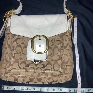 Coach Bleeker Signature Flap Duffle~Shoulder Bag/Y2K Shoulder Bag